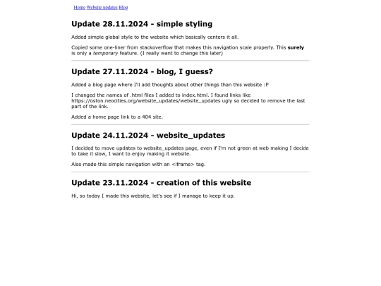 website_updates screenshot