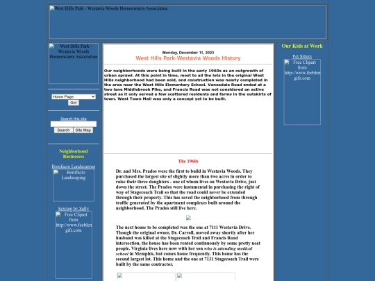History screenshot