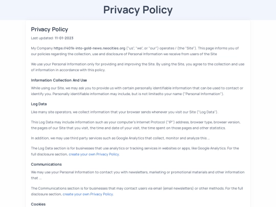 privacy-policy screenshot