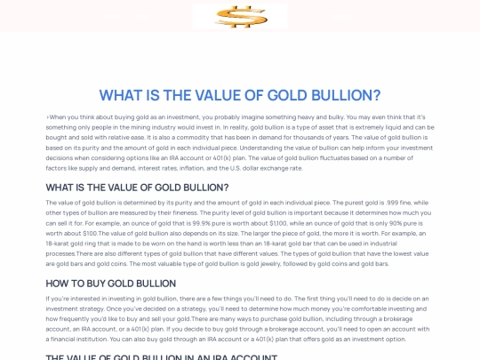 what-is-the-value-of-gold-bullion screenshot