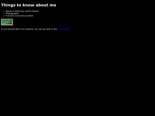 AboutMe screenshot