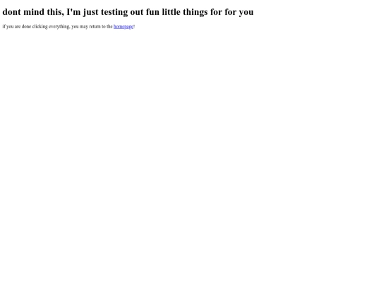 Testpage screenshot