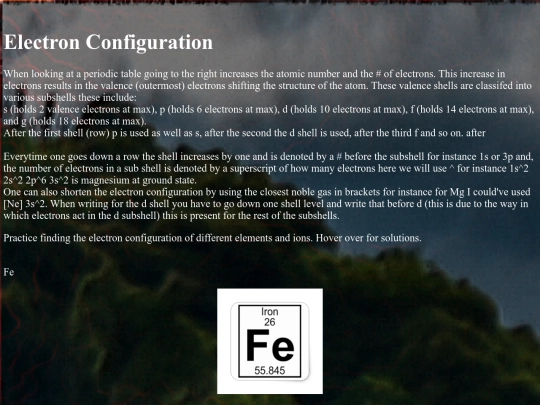 Pages/ElectronConfiguration screenshot
