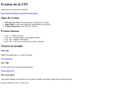 eventos screenshot