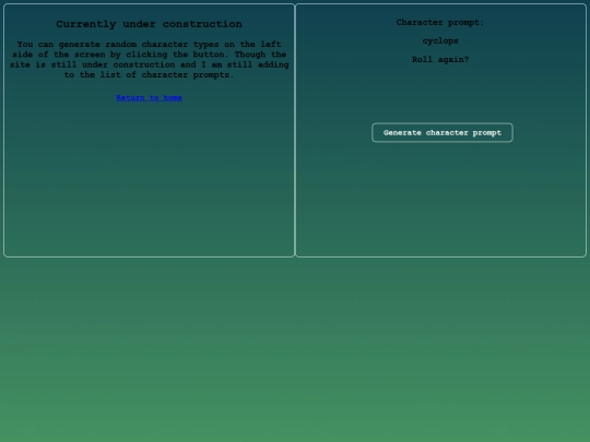 charactertype screenshot