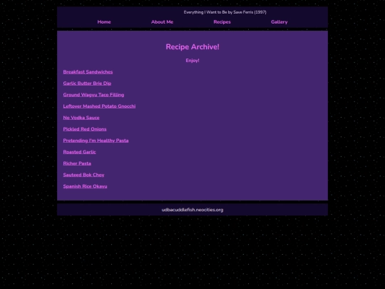 recipes screenshot