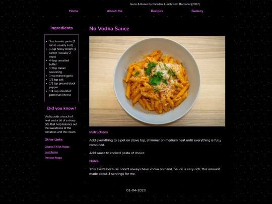 recipes/no_vodka_sauce screenshot