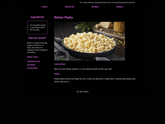 recipes/richer_pasta screenshot