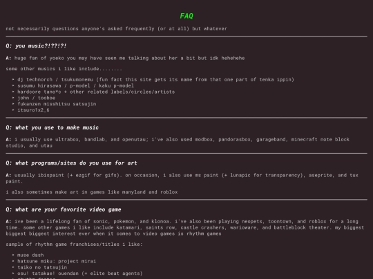 faq screenshot