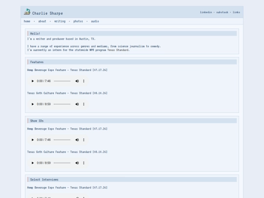 audio screenshot
