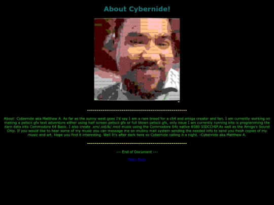 about_cybernide screenshot