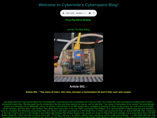 blog screenshot