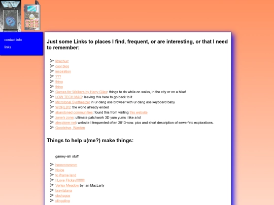 links screenshot