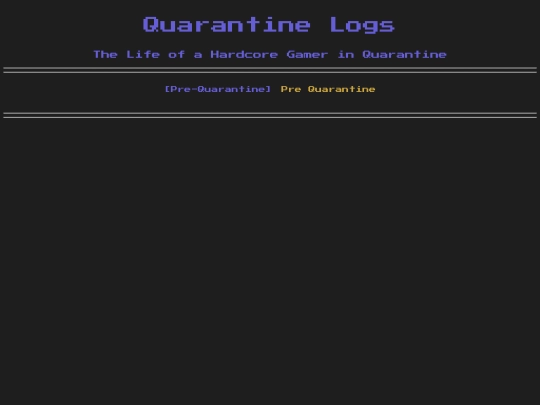 Quarantine screenshot