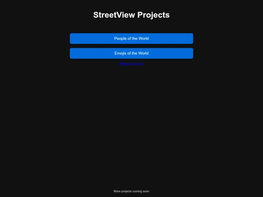 StreetView/Globe screenshot