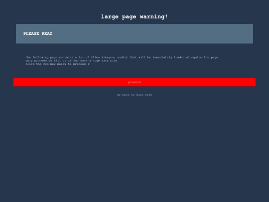 html/warning screenshot
