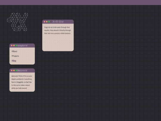 Blog screenshot