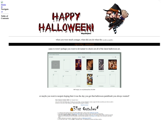hallozine/entry screenshot