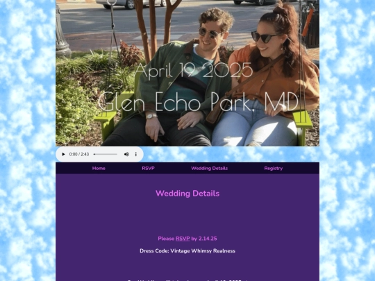 weddingdetails screenshot