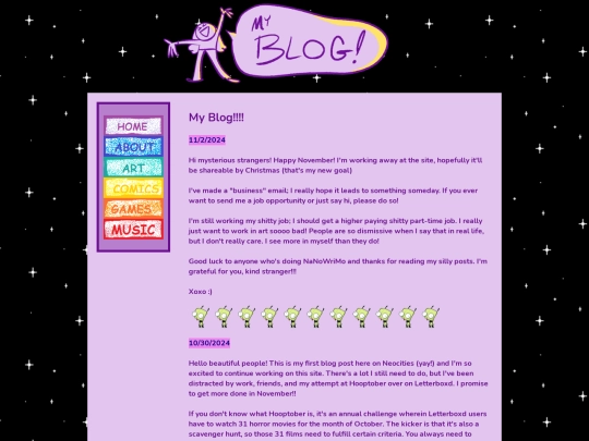 blog screenshot