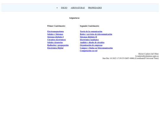 asignaturas screenshot