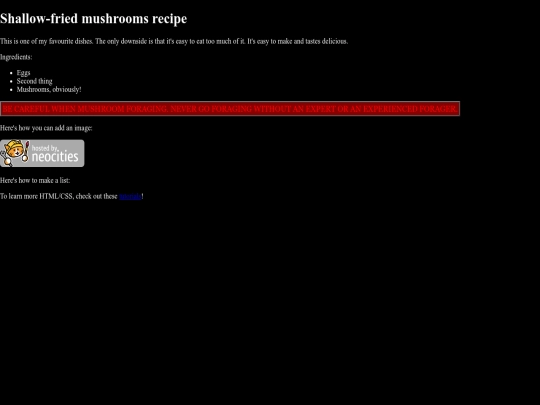 mushrooms screenshot