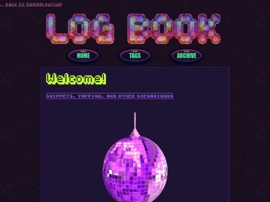 log screenshot