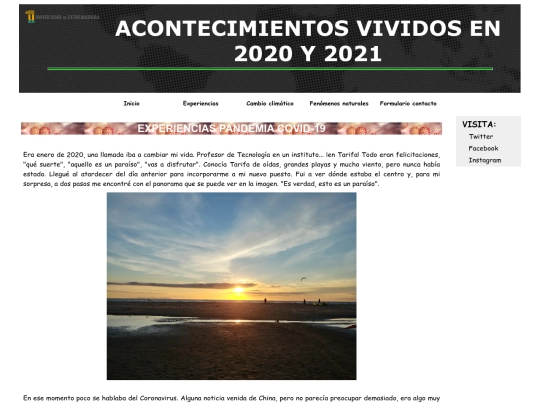 experiencias screenshot