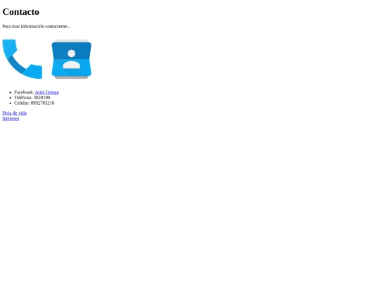 contacto screenshot