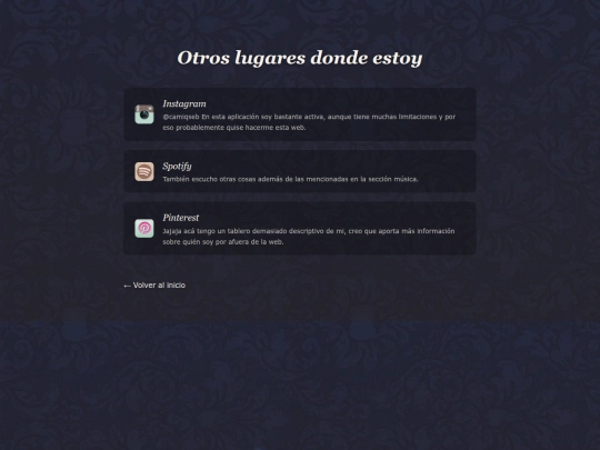 secciones/redes screenshot