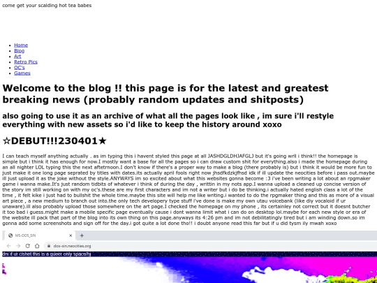 blog screenshot