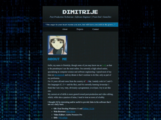 index screenshot