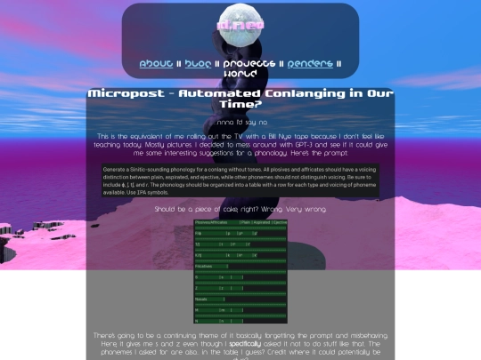 blog screenshot