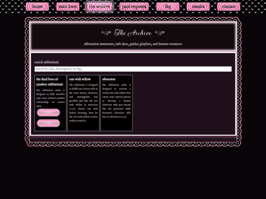 archive screenshot
