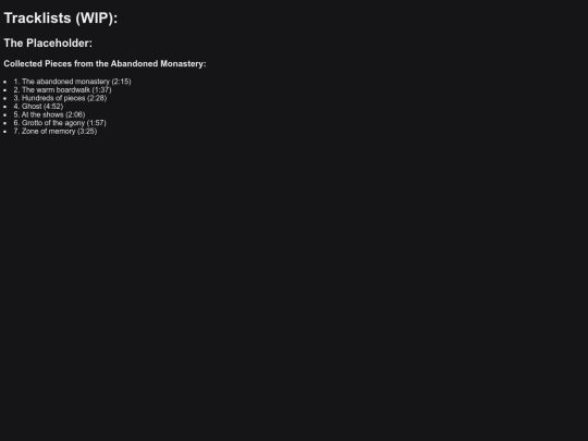 tracklist screenshot