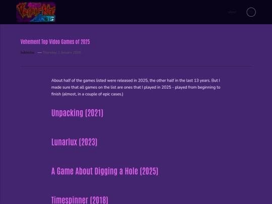 vehement-top-video-games-of-2025 screenshot