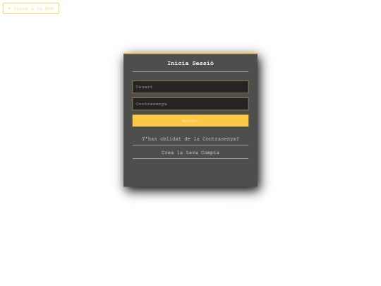 Paginas secundarias de pagina wev/login screenshot
