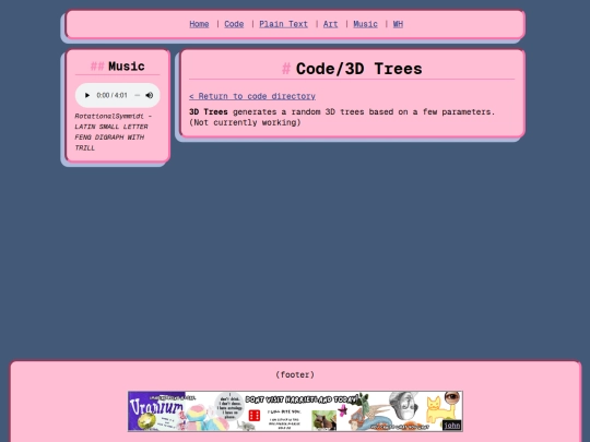 code/3dtrees screenshot