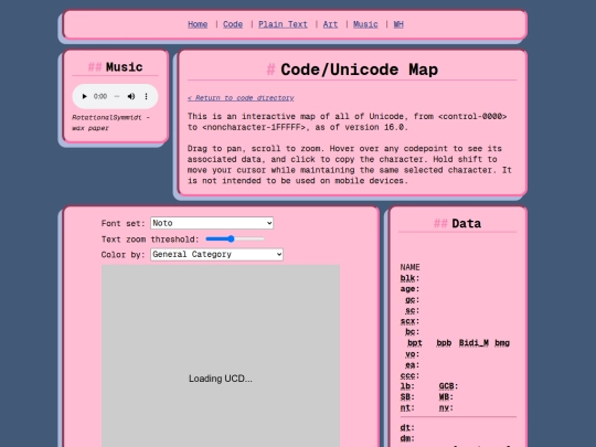 code/unicode screenshot