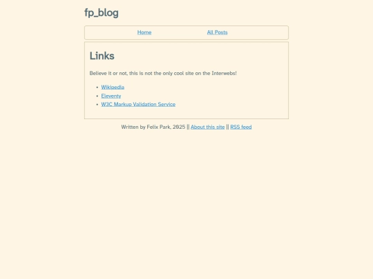 blog/links screenshot