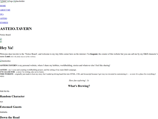 html/aboutme screenshot