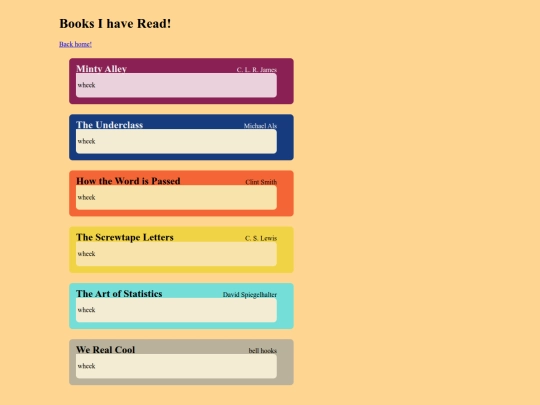 reading-list screenshot