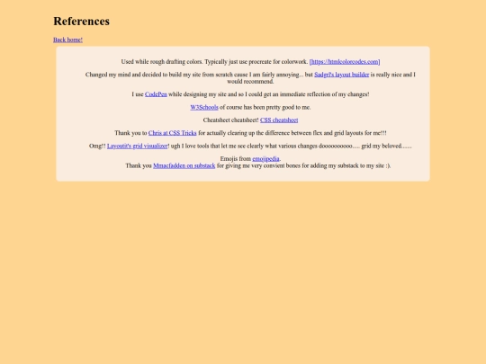 references screenshot