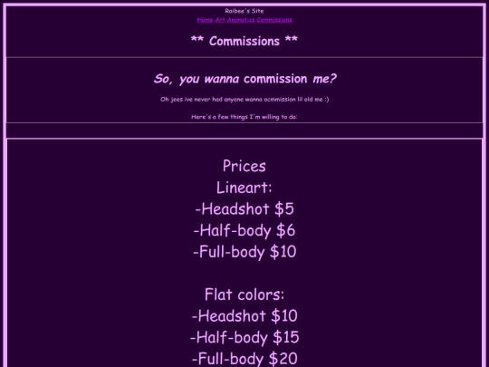 commissions screenshot