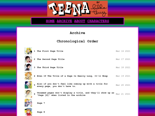 archive screenshot