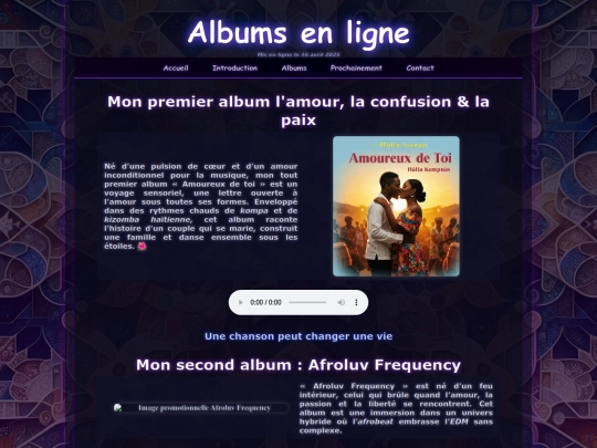 page/albums screenshot