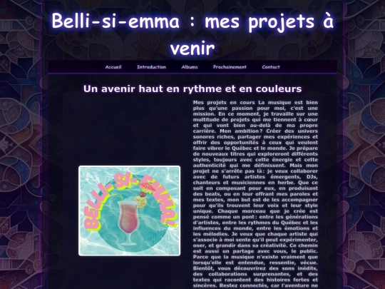 page/prochainement screenshot