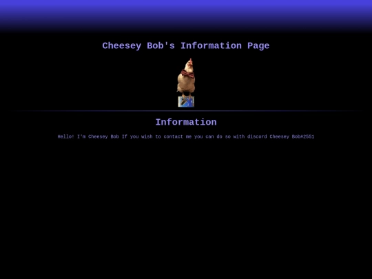 information screenshot