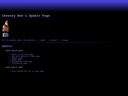 updates screenshot