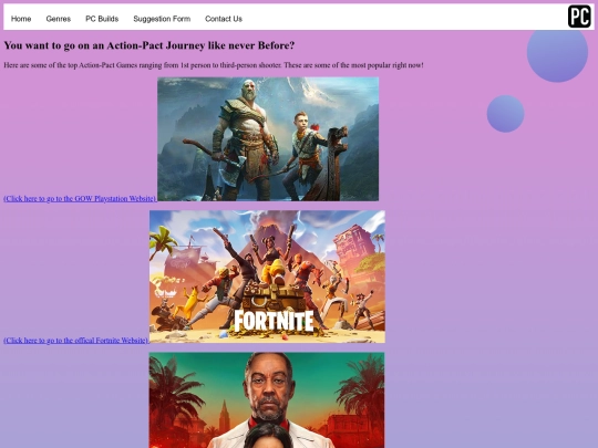 action screenshot